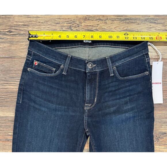 Hudson Jeans Krista Super Skinny Low-rise Non-Distressed Stretch, 28, Dark Blue - Picture 2 of 6